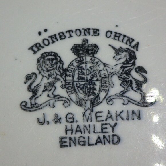 J & G Meakin Iron Stone China White Platter Dish Hanley England Farmhouse - Picture 3 of 9
